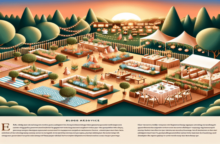 Jak zorganizować przestrzeń ogrodową dla wydarzeń okolicznościowych – porady dotyczące wyboru miejsca organizacji stref oraz dekoracji