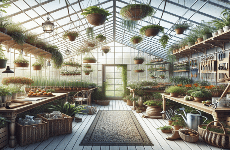 Jakie są najlepsze sposoby na wykorzystanie przestrzeni poziomej w szklarni: skuteczne aranżacje i praktyczne akcesoria